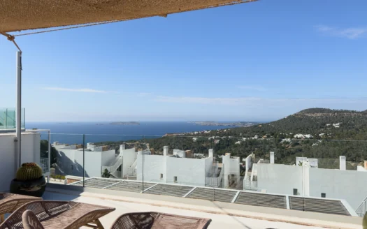 Lovely Apartment with 120 m² of Terraces and Sea Views – Cala Vadella, Ibiza