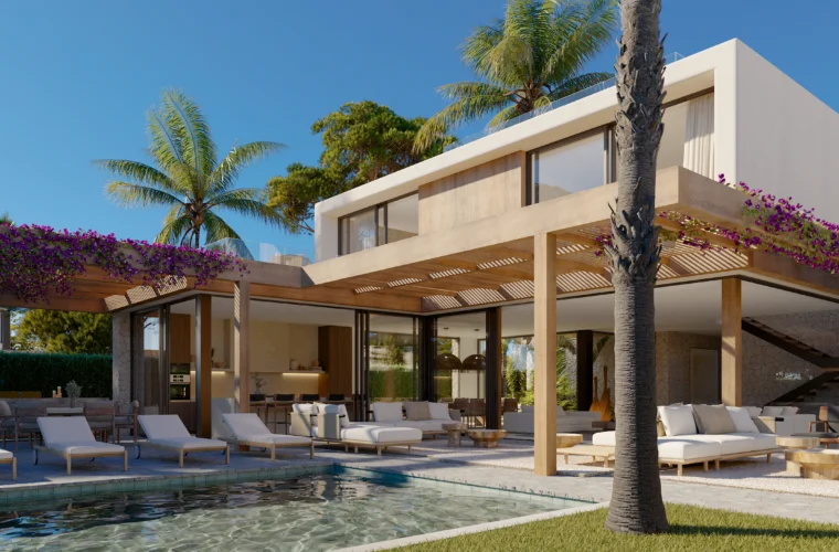 New build villas in Santa Eulalia, Ibiza — ESSENZA